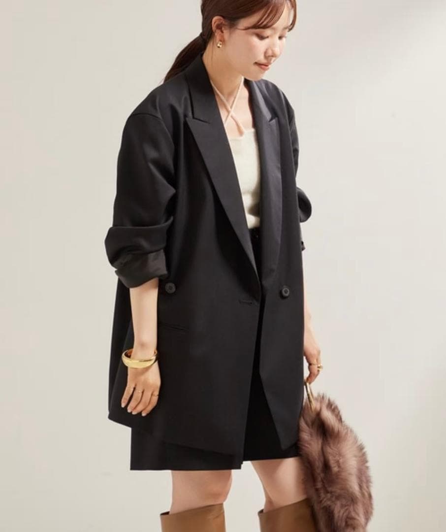 極美品 Plage SOFT WOOL ダブル ジャケット