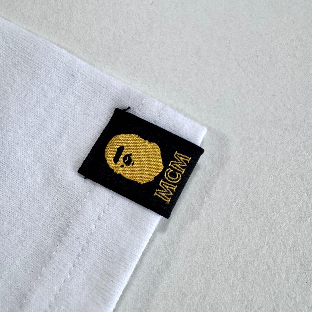 新品 MCM BY BATHING APE ホワイトTシャツphenomenon