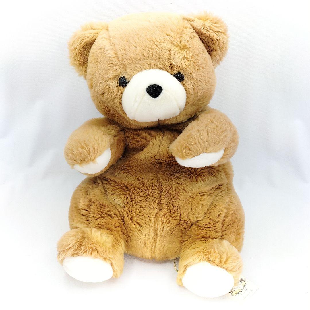 レトロ 三栄貿易 ハグミークマ (S) 茶 ぬいぐるみ 当時物 ヴィンテージ