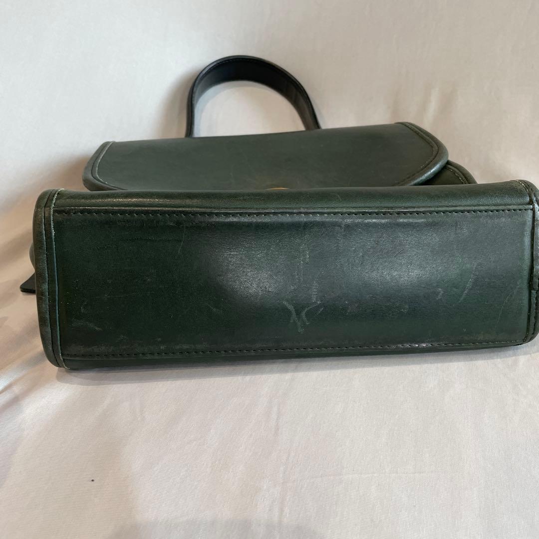 極希少❗️OOLDCOACH 2way バッグ　グリーン　9977 アメリカ製