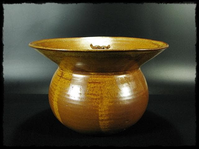 希少！高取 砂金袋 黒田藩御用窯 十四代 高取幸仙 水指 茶道具 共箱 f240