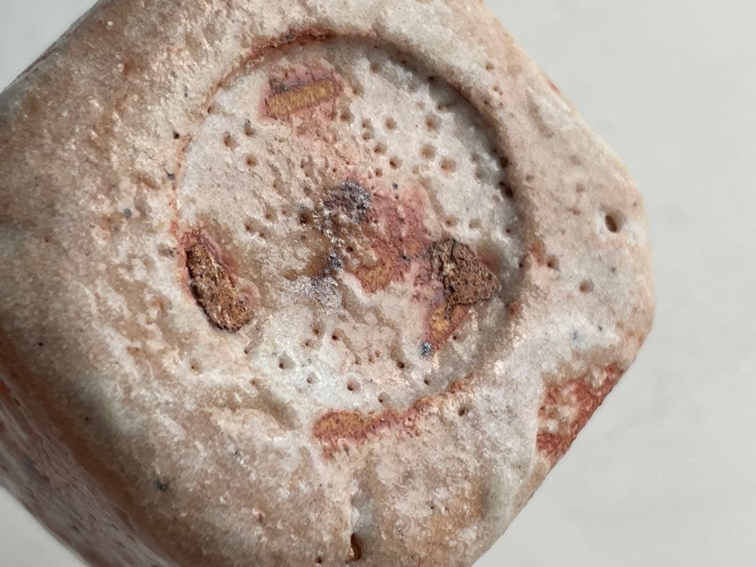 陶芸家　滝川恵美子　志野　四方猪口　ぐい呑　酒器　志野焼　美濃　共箱