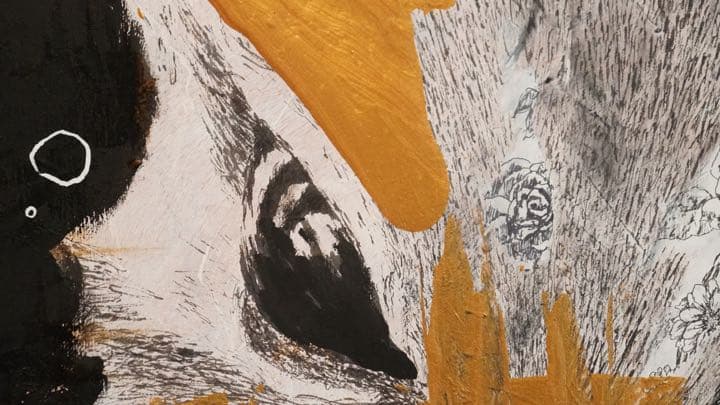 【原画】Heart of gold（絵画、アート、インテリア、F10、美術品）