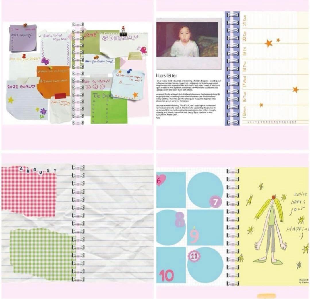 【特典:巾着付き】 Atelier DorF'加藤愛理 スケジュール帳 2026