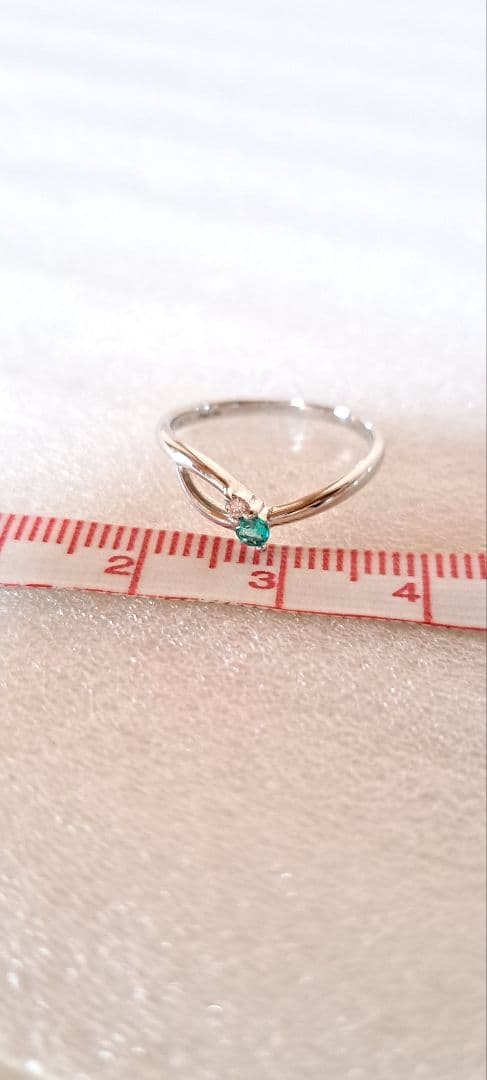 ブラジル産パライバトルマリン&ピンクダイヤリングPt1000