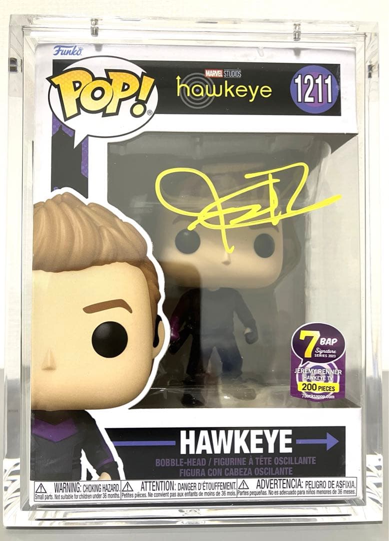 Funko POP ホークアイ ジェレミー・レナー 直筆サイン アベンジャーズ