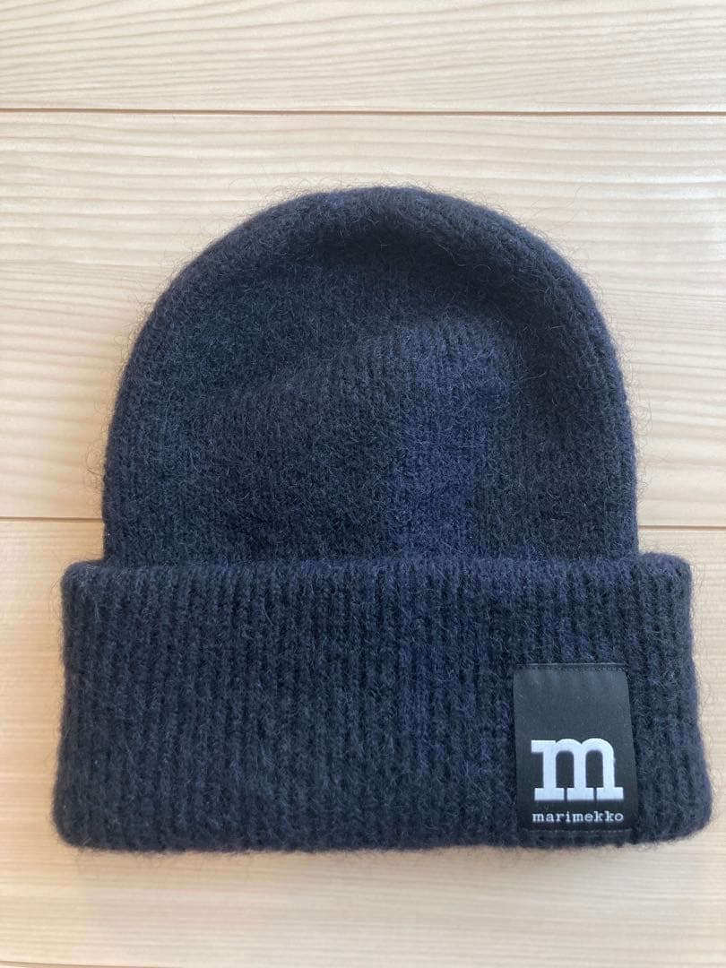 新品未使用 マリメッコ ビーニー ブラック