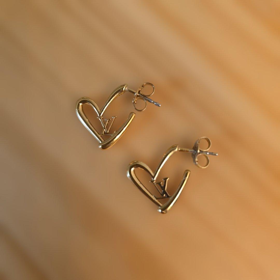 ルイヴィトン　ブックル ドレイユ・ハート フォーリンラブ PM ゴールド ピアス