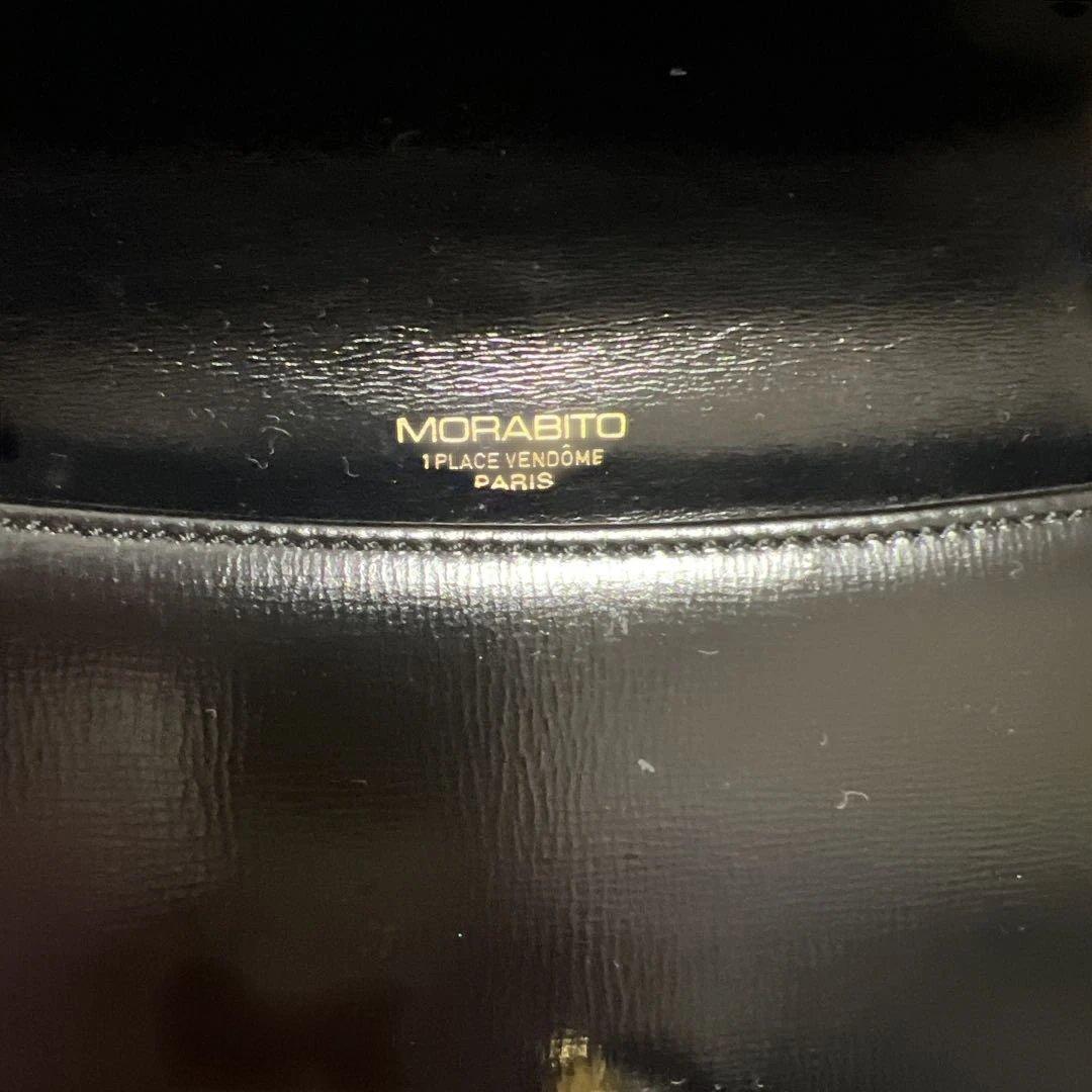 MORABITO 黒 クラッチバッグ ゴールドチェーン