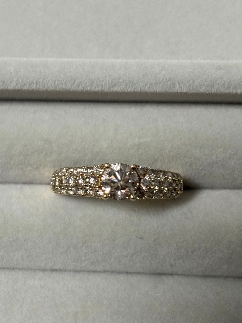 がらめブラウンダイヤモンドリング