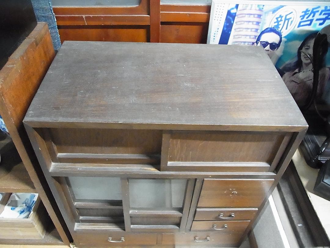 ひ*な様 レトロ家具　小茶箪笥　収納　木製　現状