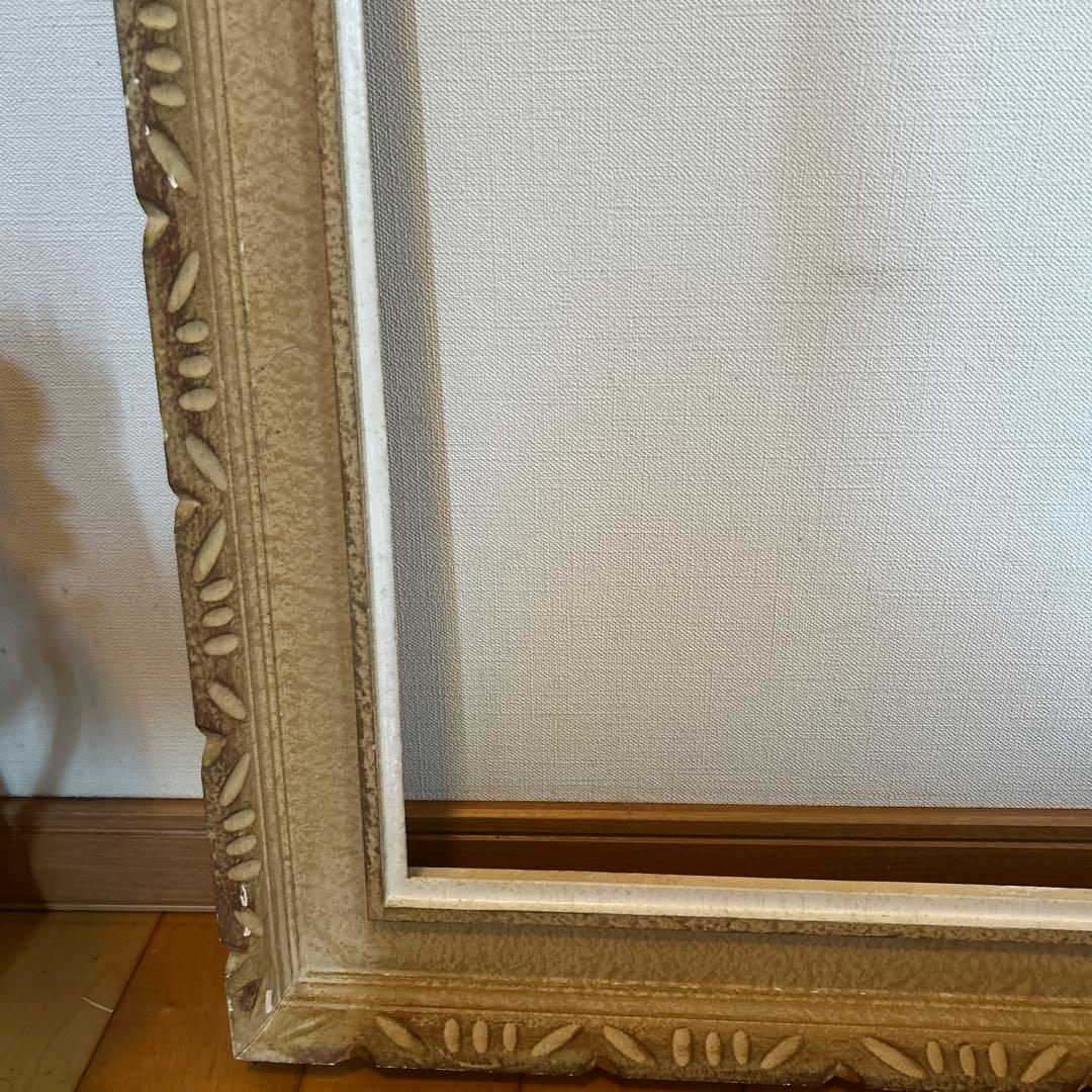 レトロ！ヴィンテージ！アンティークフレーム2枚　古道具　木製額縁　ニチガク