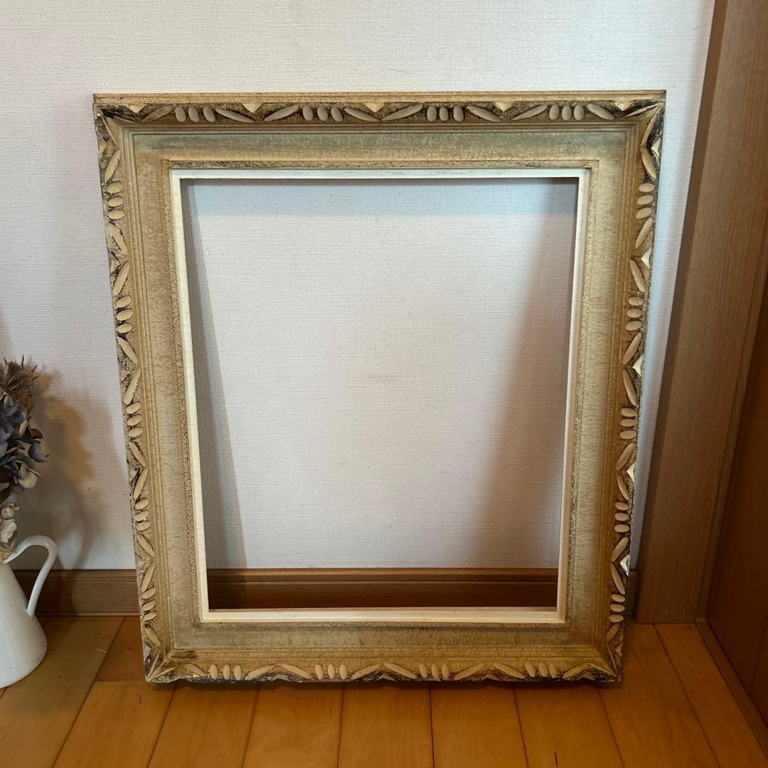 レトロ！ヴィンテージ！アンティークフレーム2枚　古道具　木製額縁　ニチガク