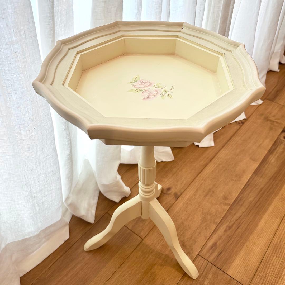 希少レア旧イマン ダイアナローズアンティーク木製テーブル ディスプレイテーブル