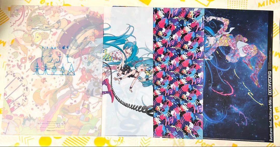 初音ミク CD特典 クリアファイル 4点
