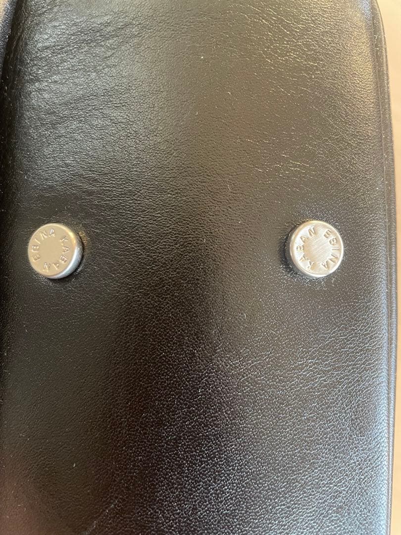 美品　海老名カバン　レザー ビジネスバッグ 黒