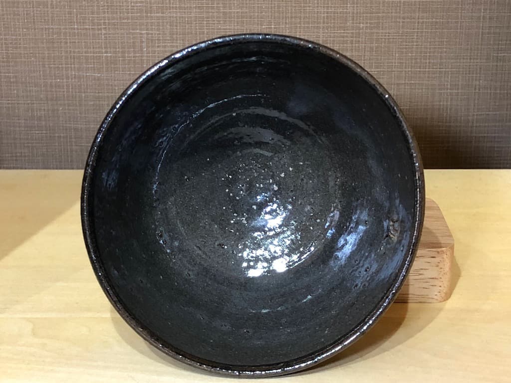 楽山窯　清水楽山作（初代）古唐津写　在銘　無傷　箱無　古物。