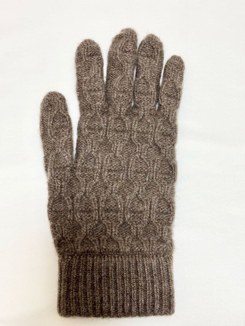 HERMES カシミヤ 手袋/グローブ《トリ・マイヨン》【エルメス 】