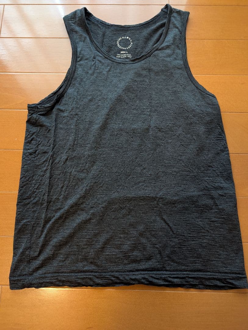 山と道 メリノウール タンクトップ Lサイズ