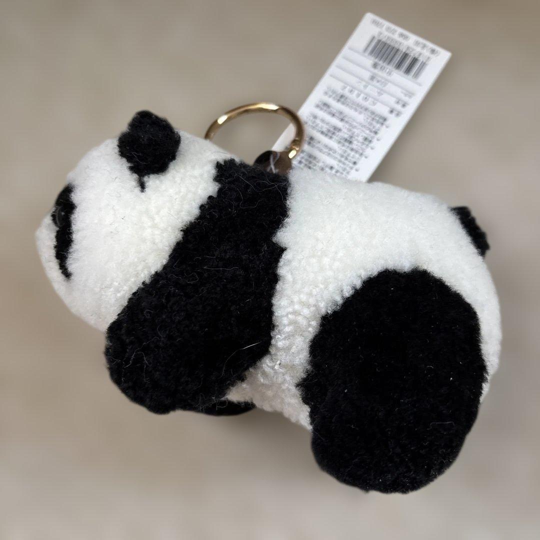 新品☆素材ムートン　パンダのストラップ