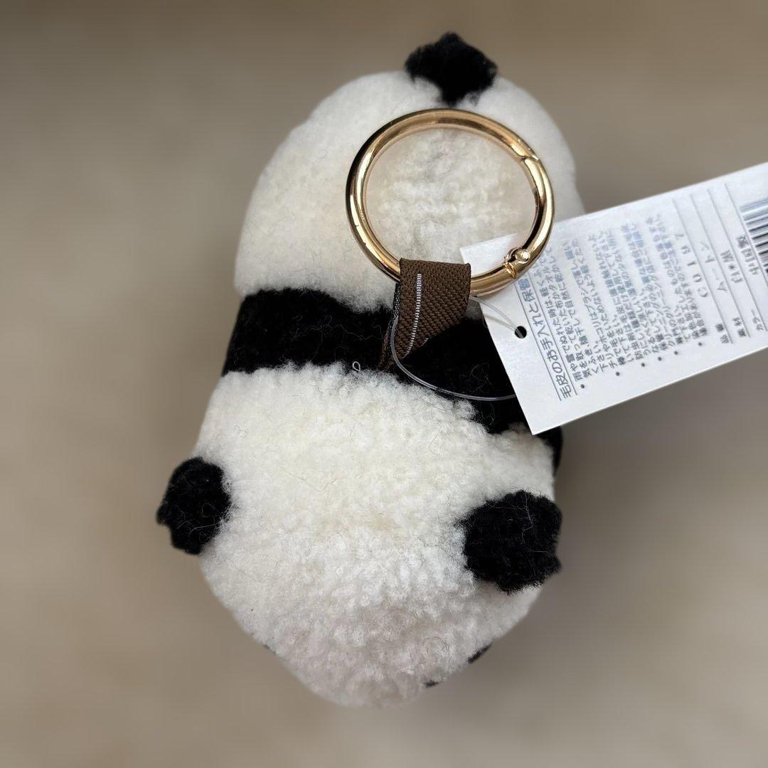 新品☆素材ムートン　パンダのストラップ