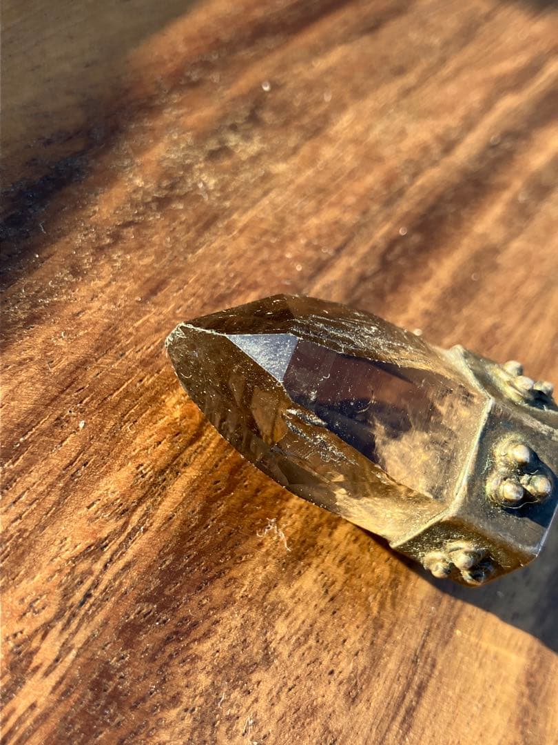 ガウリシャンカール産 ヒマラヤ水晶 ライトスモーキークォーツ 原石　ペンダント