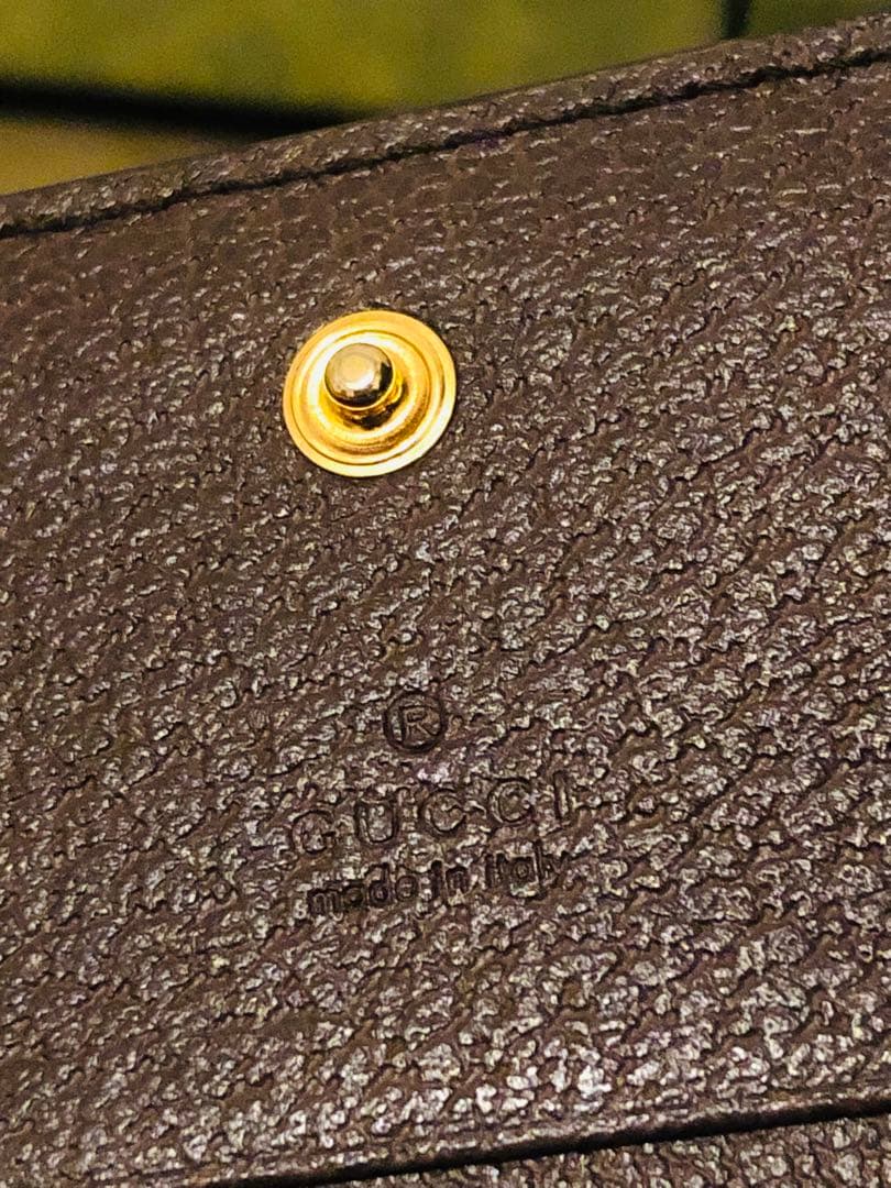 GUCCI 二つ折り財布　オフィディア　GG カードケース ウォレット　超美品