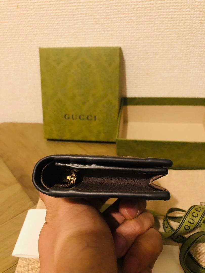 GUCCI 二つ折り財布　オフィディア　GG カードケース ウォレット　超美品