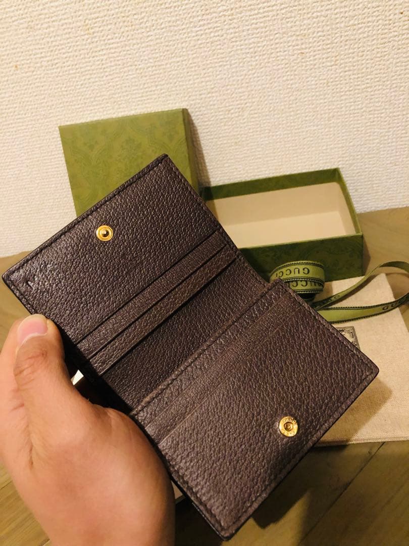 GUCCI 二つ折り財布　オフィディア　GG カードケース ウォレット　超美品