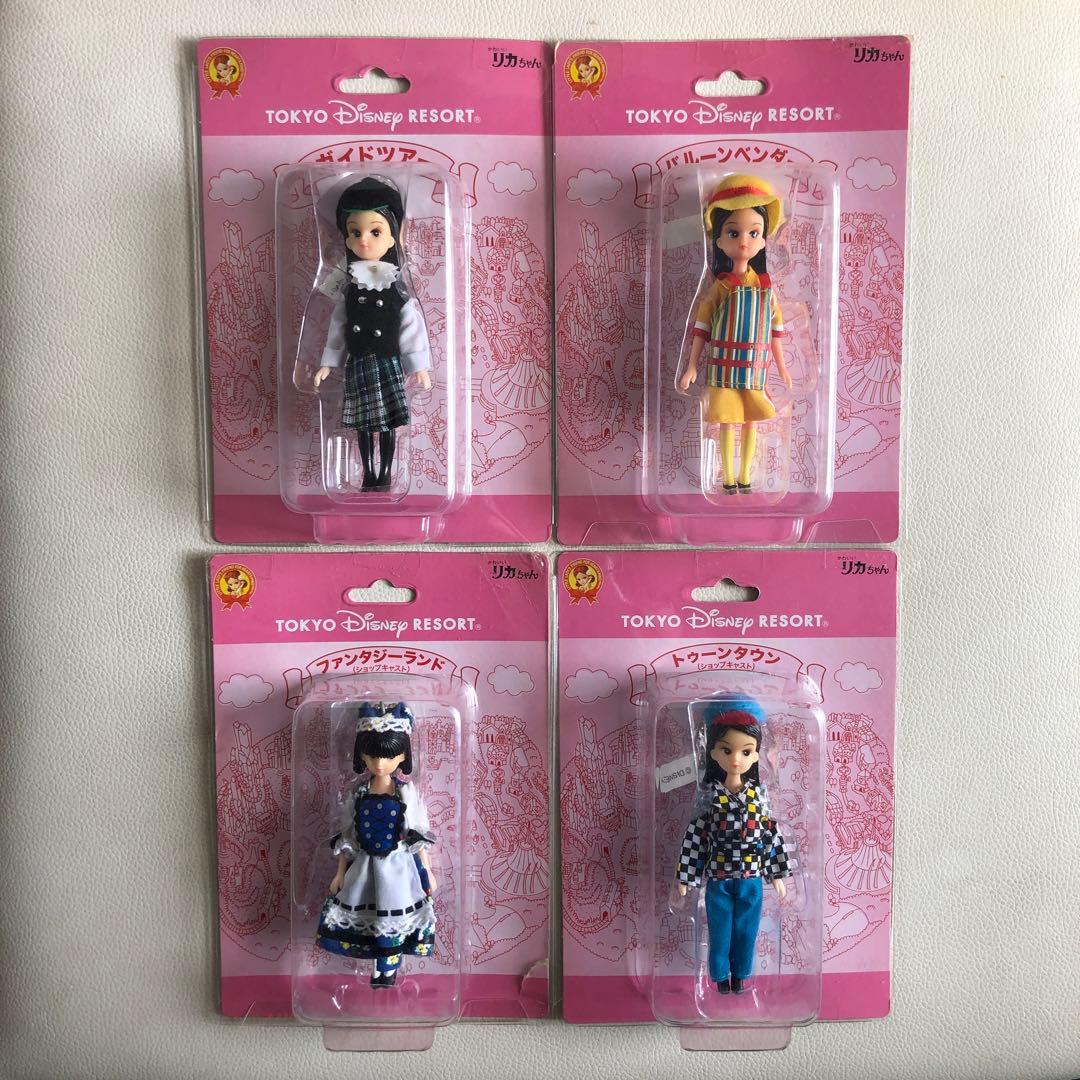 ディズニーリゾート限定　キャストコスチュームリカちゃん人形ボールチェーン　10点
