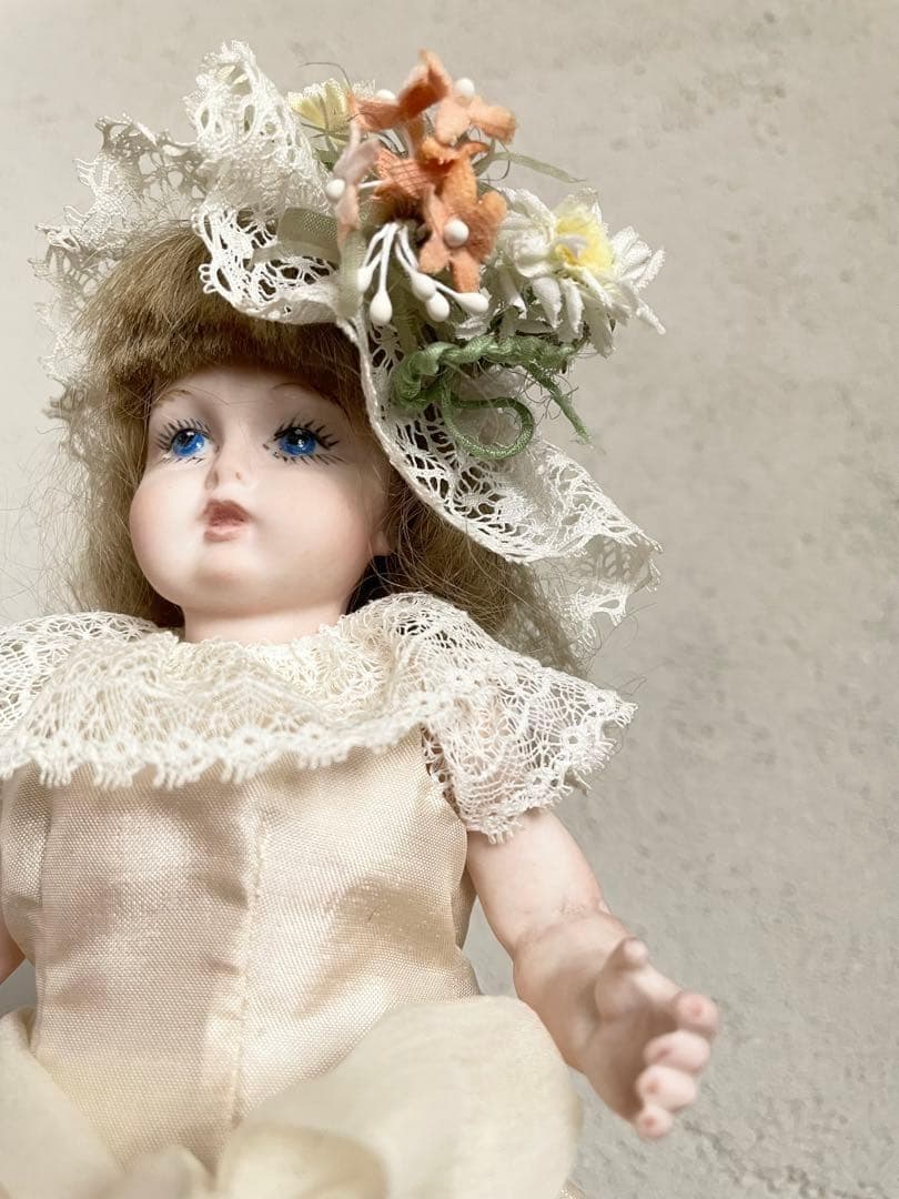ヴィンテージ ハンドメイド ビスクドール 人形 リプロ ジュモー アンティーク