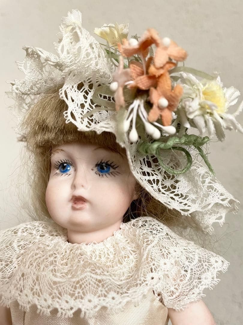 ヴィンテージ ハンドメイド ビスクドール 人形 リプロ ジュモー アンティーク