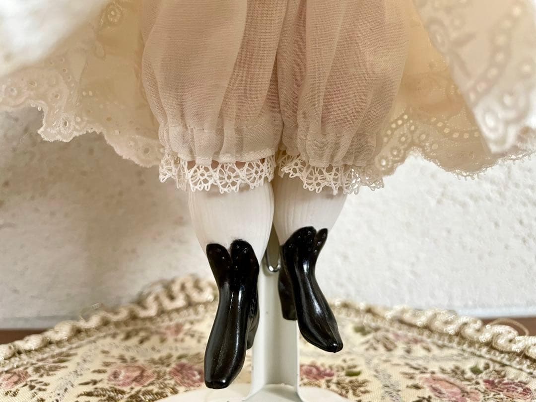 ヴィンテージ ハンドメイド ビスクドール 人形 リプロ ジュモー アンティーク