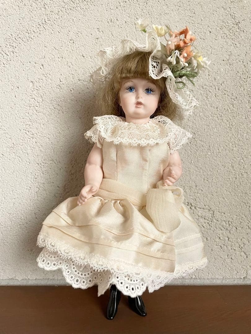 ヴィンテージ ハンドメイド ビスクドール 人形 リプロ ジュモー アンティーク