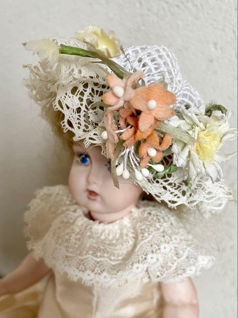 ヴィンテージ ハンドメイド ビスクドール 人形 リプロ ジュモー アンティーク