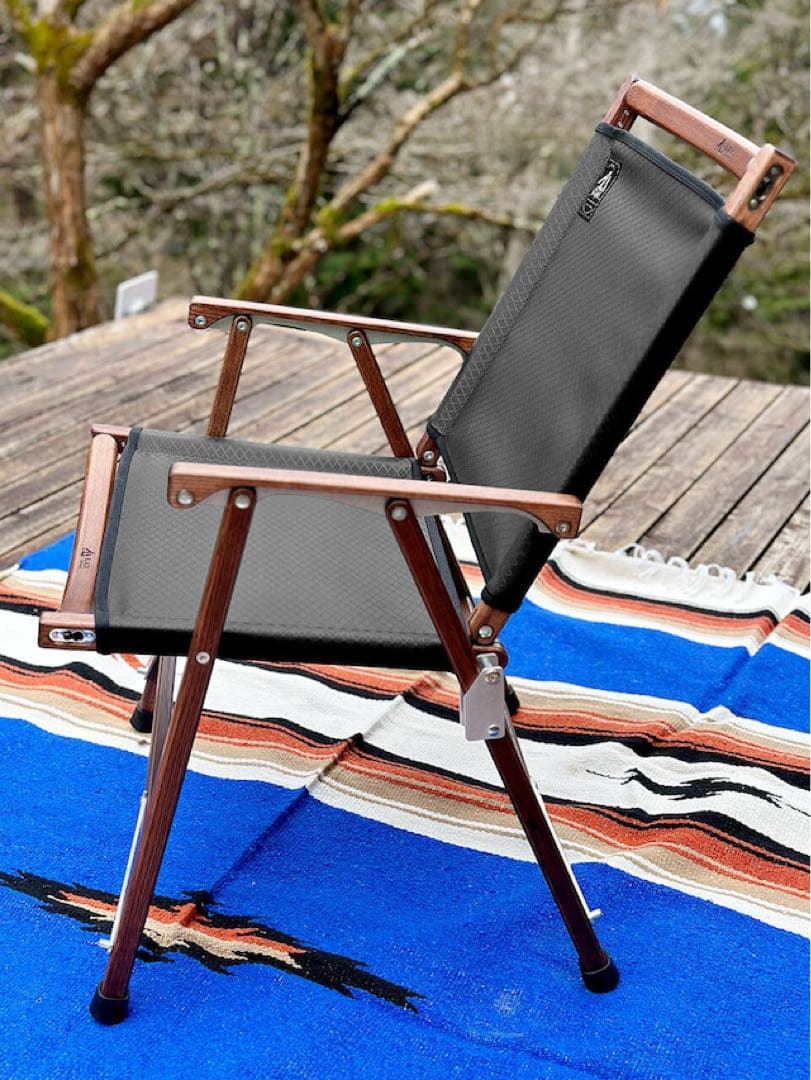 新品未開封 BLACK DESIGN BD ローチェアー LOW 格子 ブラック