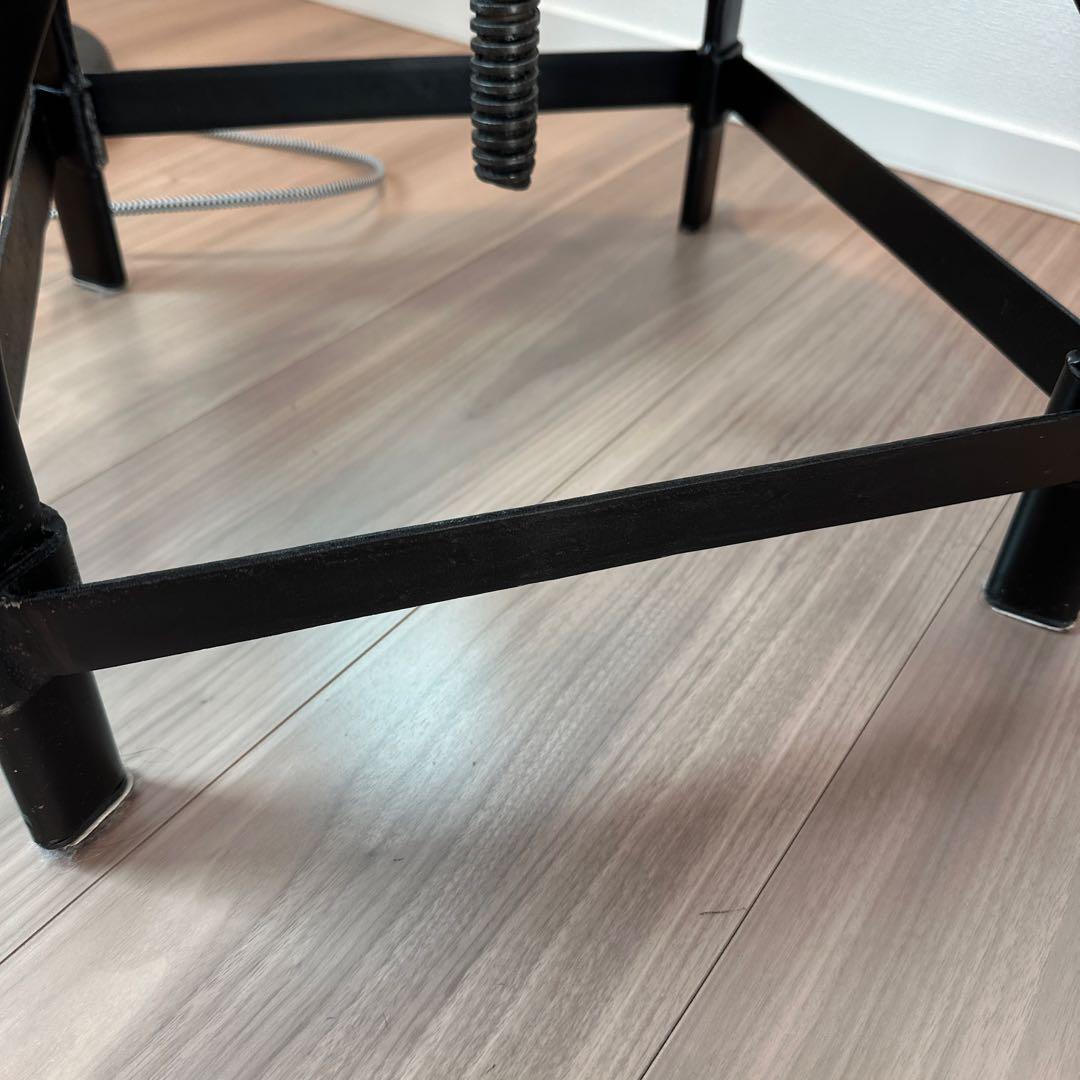 アンティークスツール 高さ調整可能 2脚セット