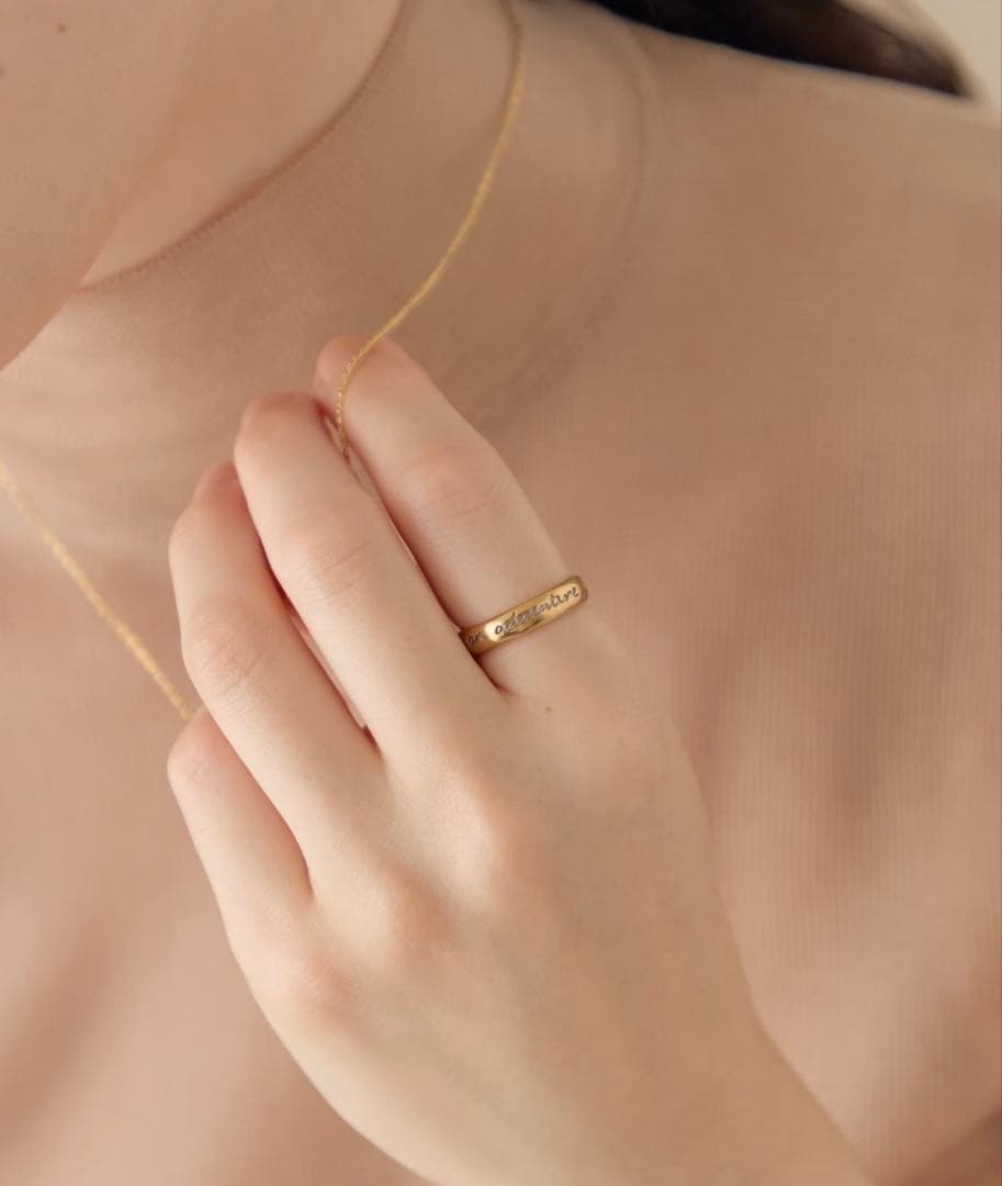 ete bijoux [ライフイズアジャーニー] メッセージリング