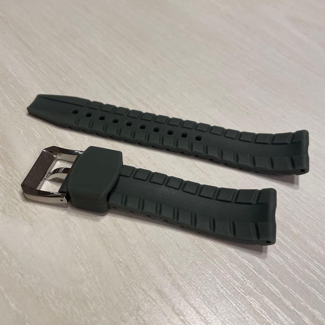 非売品　新品未使用品　グランドセイコー　ラバーベルト21mm グリーン/カーキ