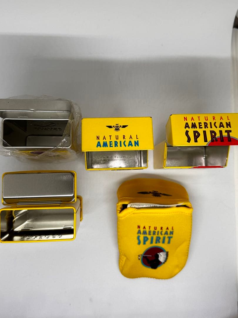 アメリカンスピリット　ライト(イエロー)歴代煙草入れケース5個セット