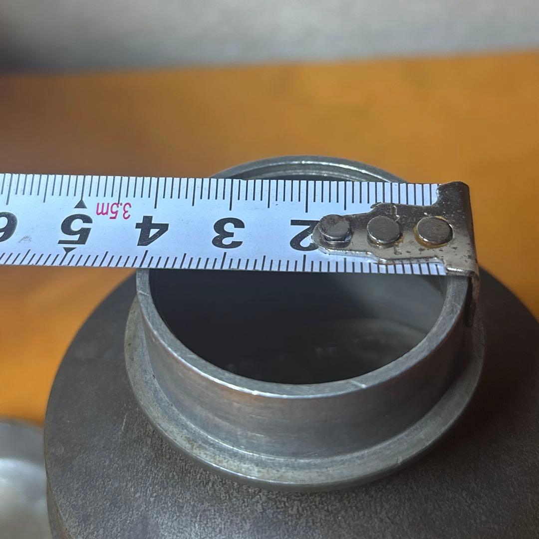 茶道具 錫製 茶入 在銘