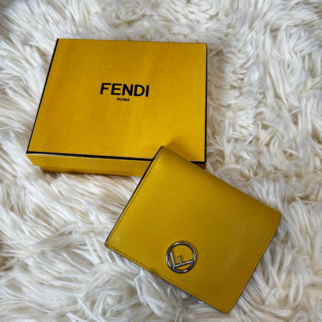 FENDI 折りたたみ財布 黄色【美品】