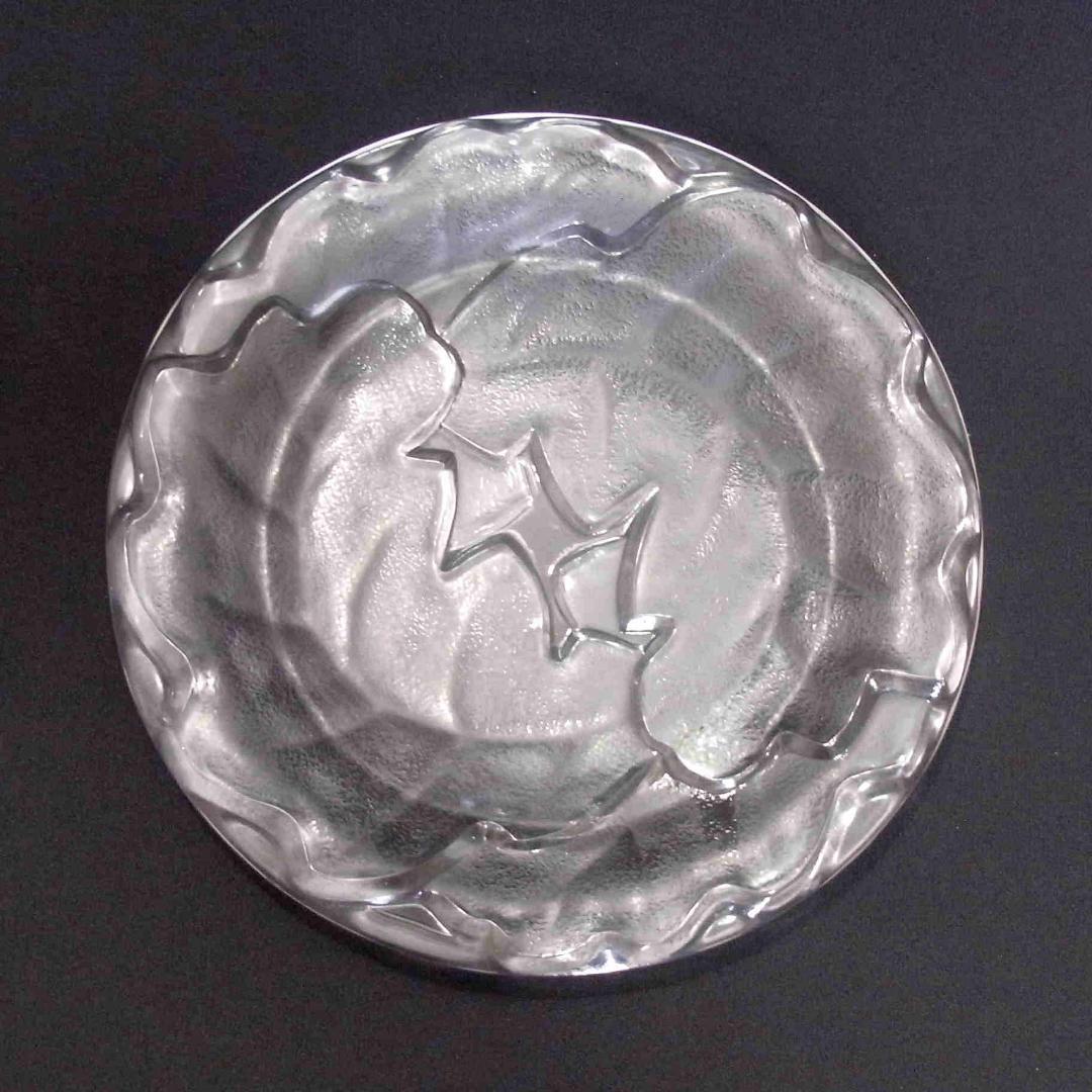 ラリック LALIQUE 皿 葉模様