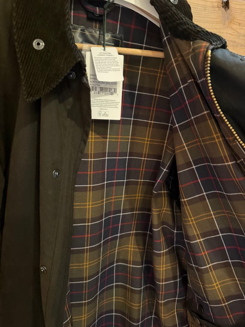 Barbour バブアー　ノーザンブリア　40 未使用品 オリーブ