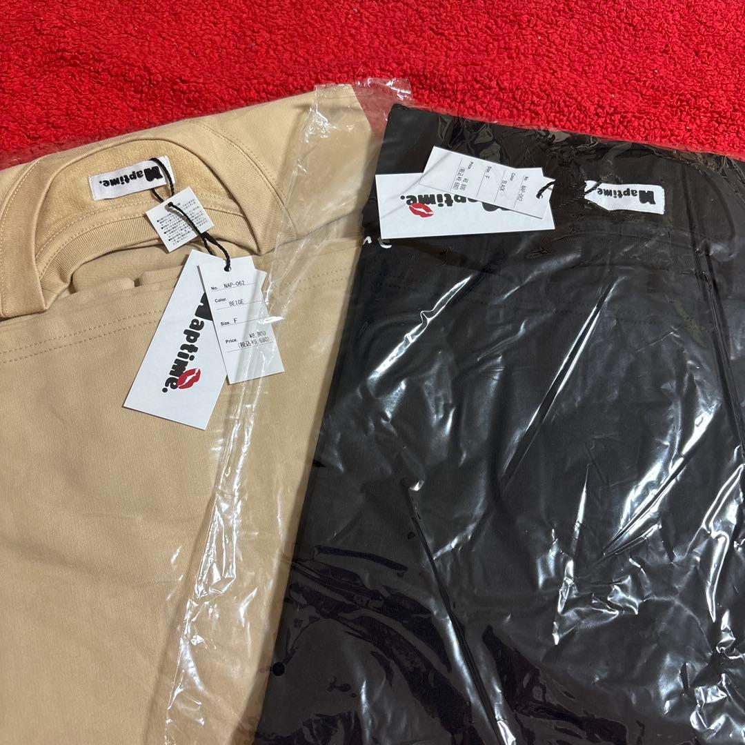 ナップタイムnaptime. Nissy 西島隆弘　Tシャツ　ブラック　ベージュ