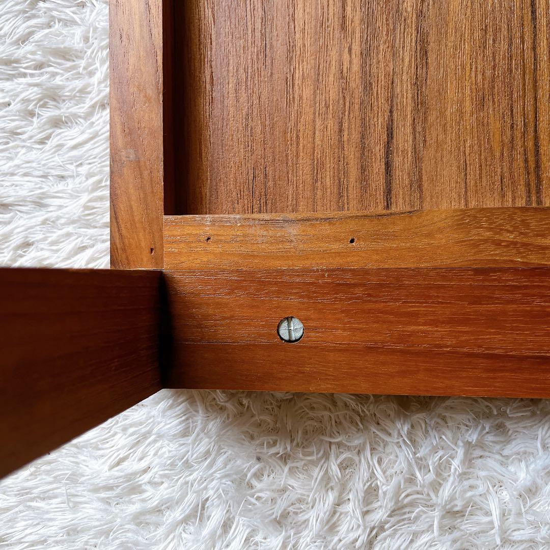 珍品】ネストテーブル 収納式机 ヴィンテージ チーク材 3台 木組み 組子