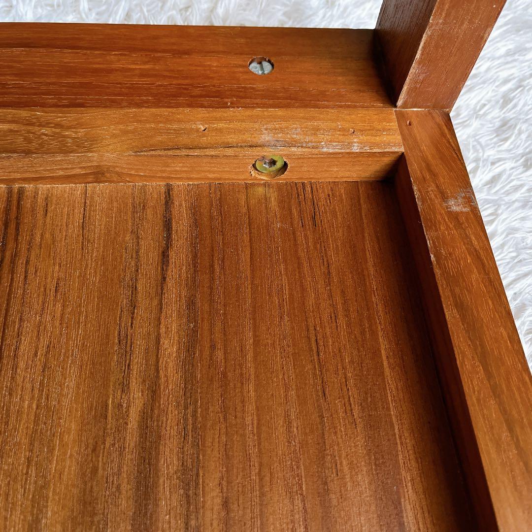 珍品】ネストテーブル 収納式机 ヴィンテージ チーク材 3台 木組み 組子