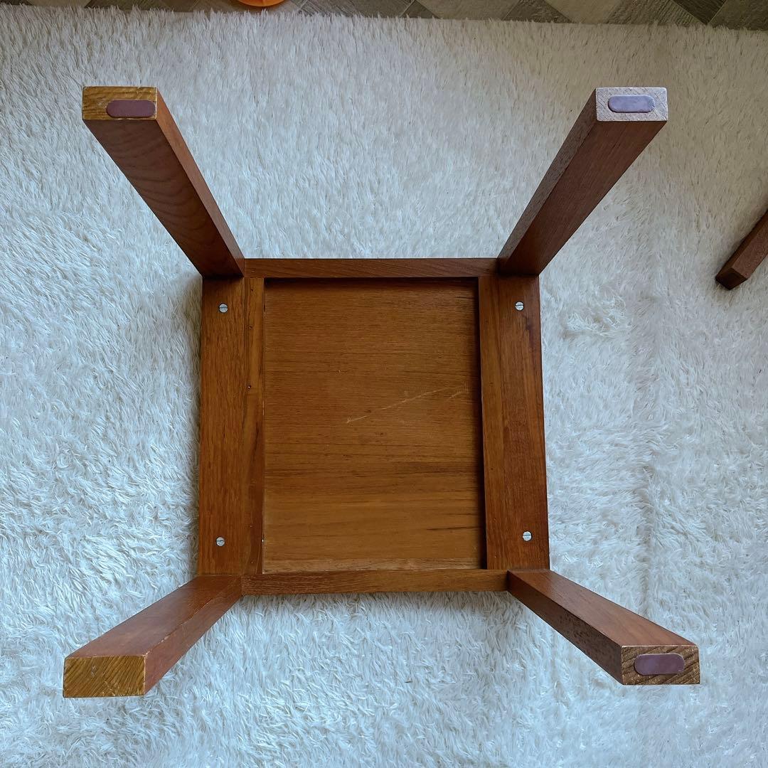 珍品】ネストテーブル 収納式机 ヴィンテージ チーク材 3台 木組み 組子