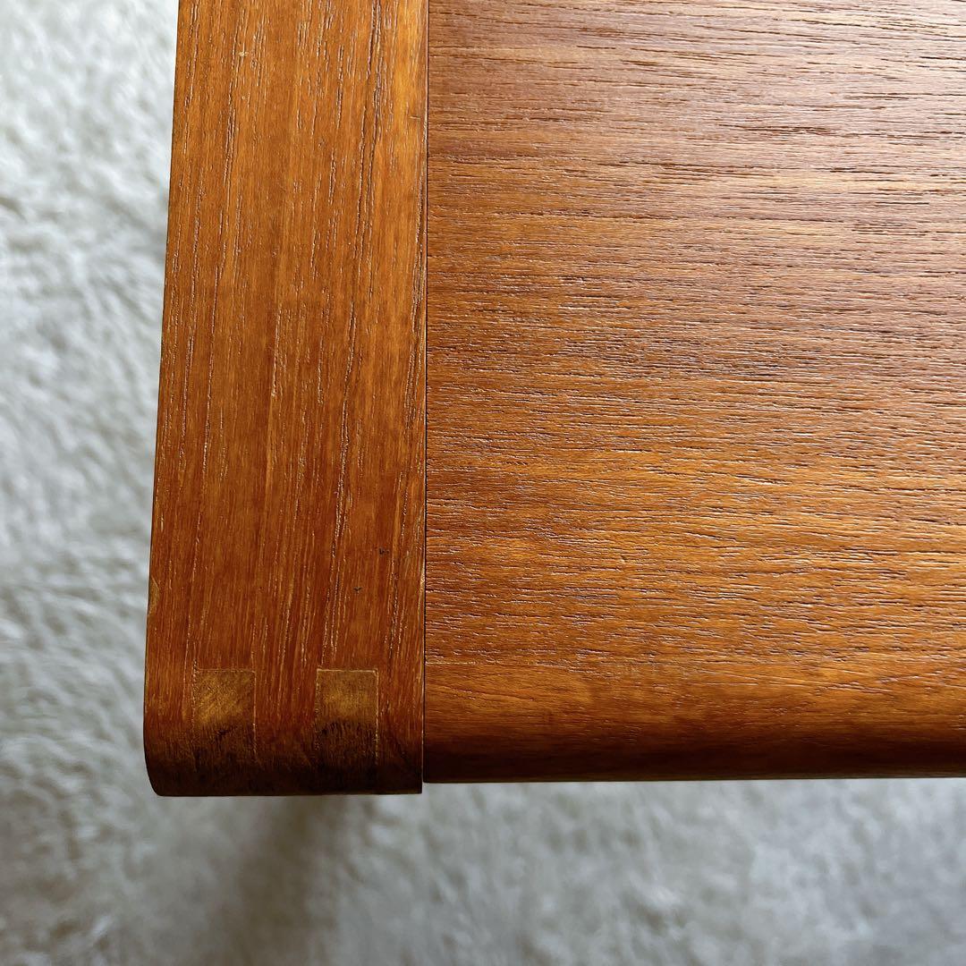 珍品】ネストテーブル 収納式机 ヴィンテージ チーク材 3台 木組み 組子