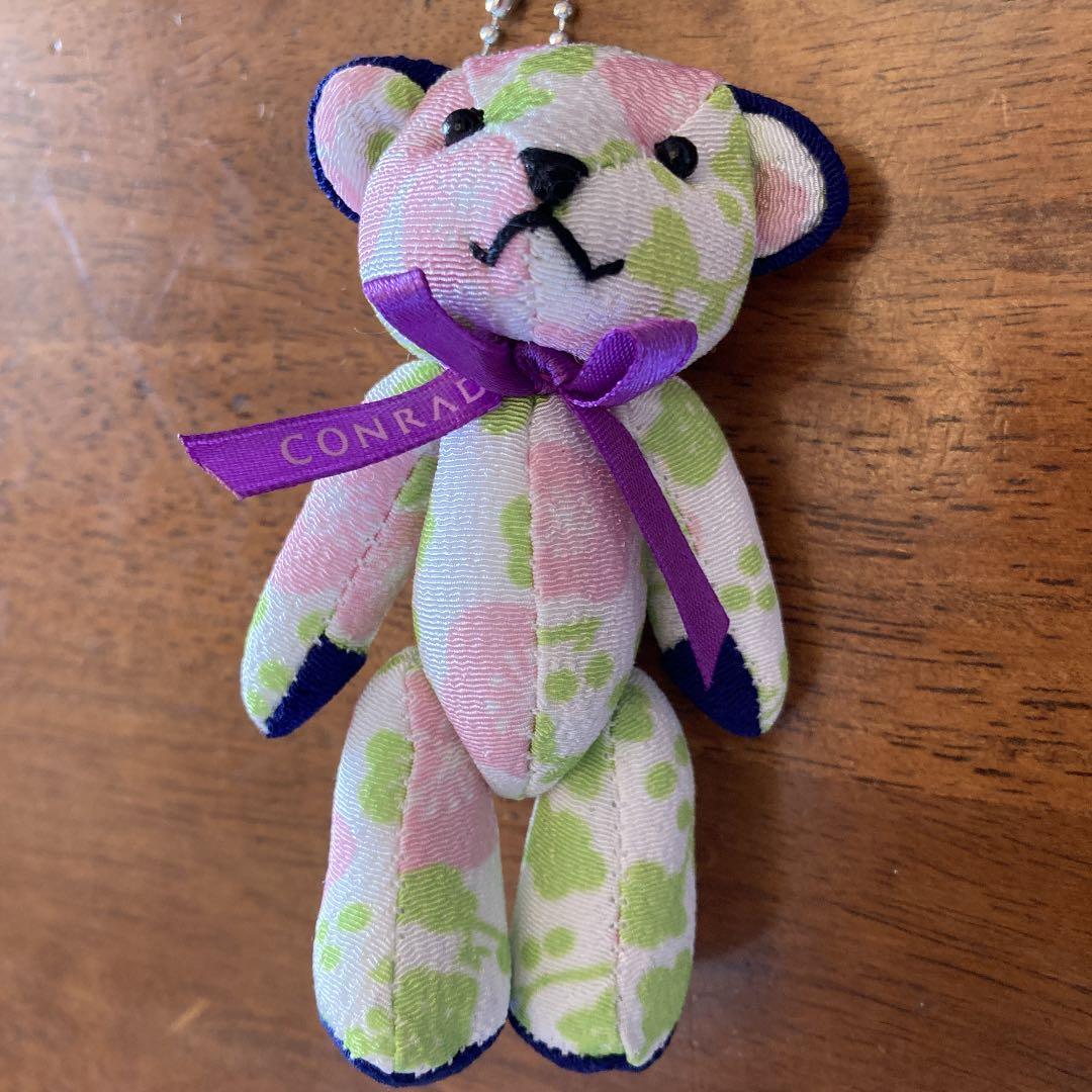 コンラッド　ベア　白　ピンク朝顔